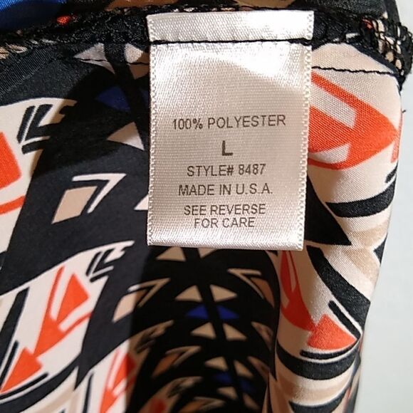 Freeway Tribal Print Maxi Halter Dress LG - Picture 6 of 6